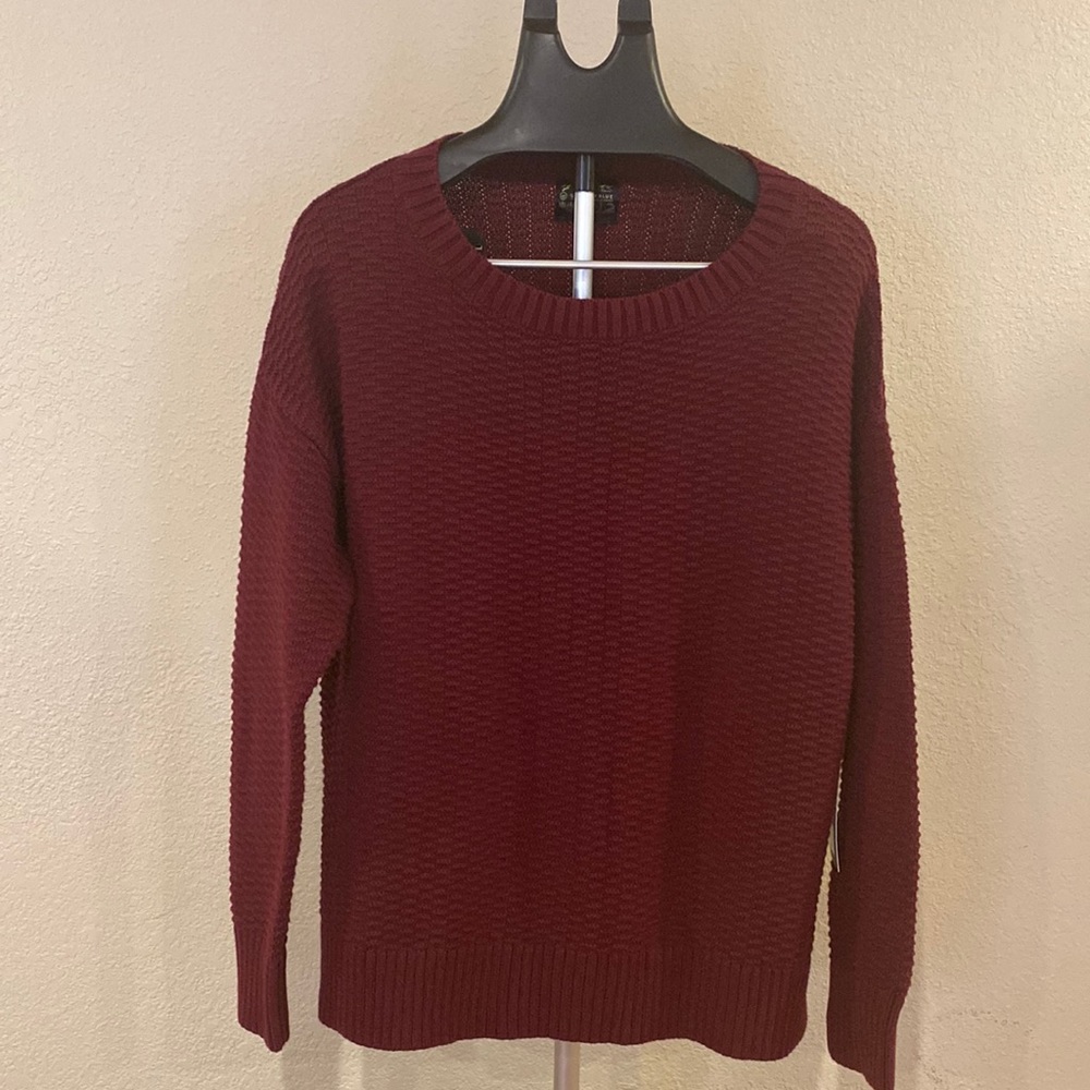 United by blue wine color sweater